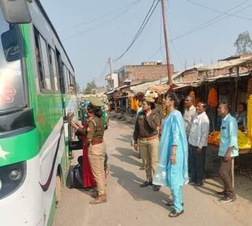 प्रभारी एंटी रोमियो द्वारा थाना जेठवारा में चलाया गया चेकिंग अभियान