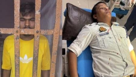 चेन स्नेचर ने ट्रैफिक सिपाही के चेहरे पर मारा पत्थर; घायल होकर भी दबोचा