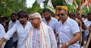 जेन जी पर पुलिस कार्रवाई के विरोध में युवा कांग्रेस का राजभवन मार्च, अमित शाह के इस्तीफे की मांग