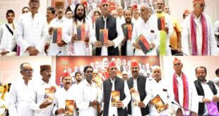 अखिलेश यादव ने ‘पीडीए क्रांति’ पुस्तक का किया विमोचन एवं बालयोगी ने अखिलेश को ‘सीइंग इक्वली’ पुस्तक भेंट की